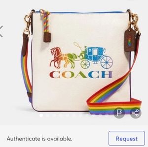 Brand "New" Coach Rainbow Crossbody by Jes Slim